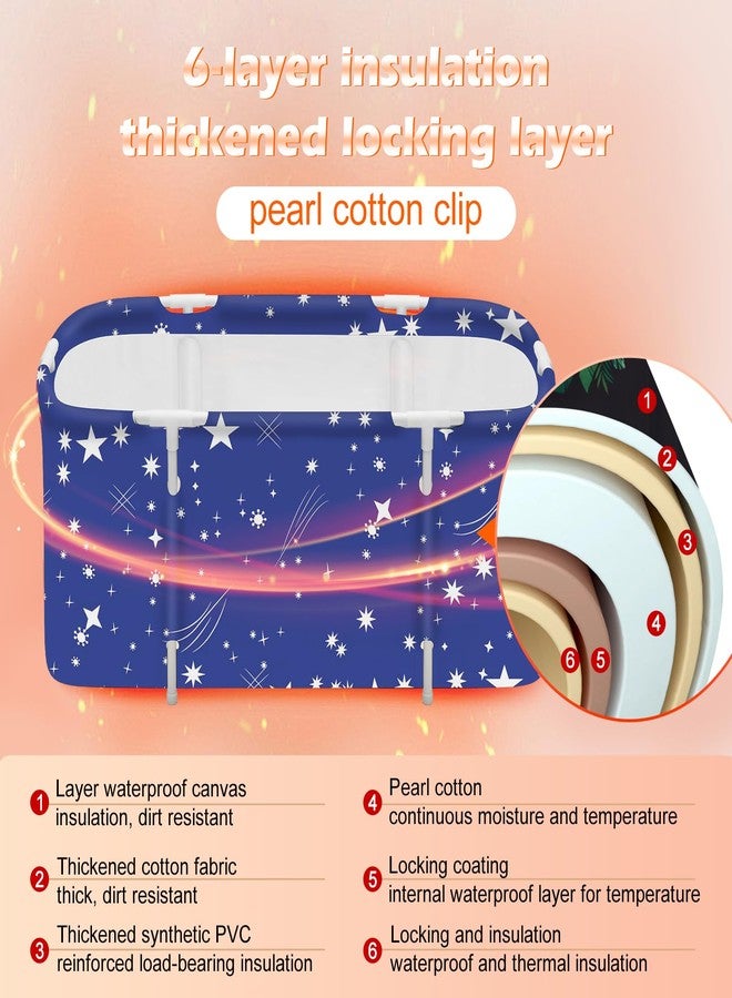 STARBRILLIANT حوض استحمام محمول قابل للطي من ستاربريليانت، حوض استحمام قائم للاستحمام، سهل التجميع، مناسب للسفر والتخييم والأنشطة الخارجية - Image 4